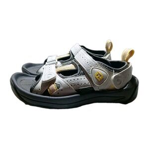 Footjoy FJ 48444 Golf Sandal Men Sz 6M Leather Adjustable Straps Soft Spike#1263